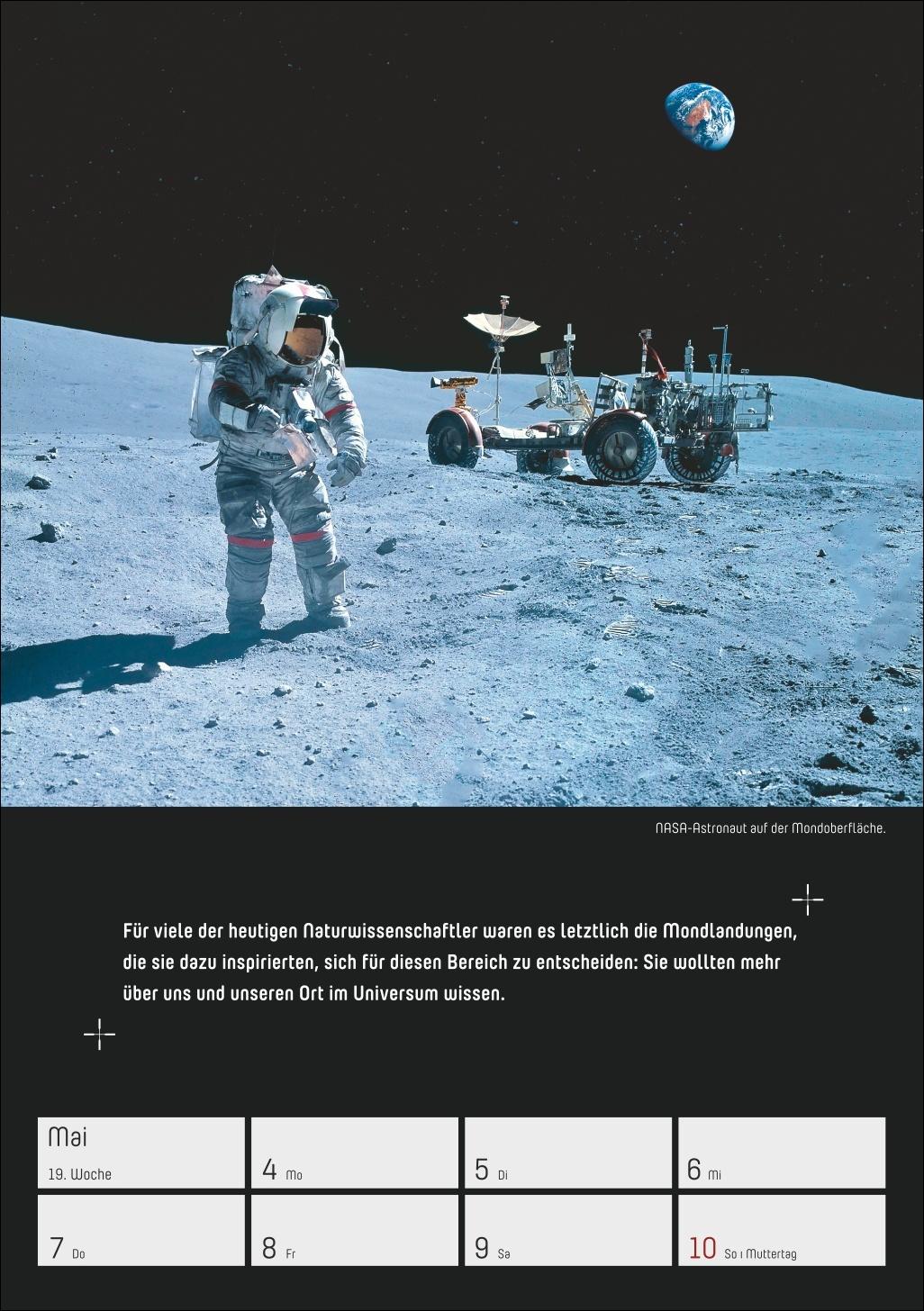 Beispielinhalt (Bild) Stephen Hawking - Universum Wochenplaner 2026 - 53 faszinierende Bilder und Zitate