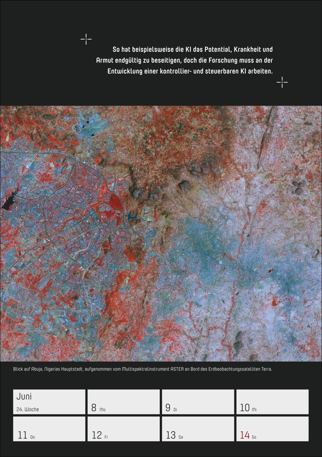 Beispielinhalt (Bild) Stephen Hawking - Universum Wochenplaner 2026 - 53 faszinierende Bilder und Zitate