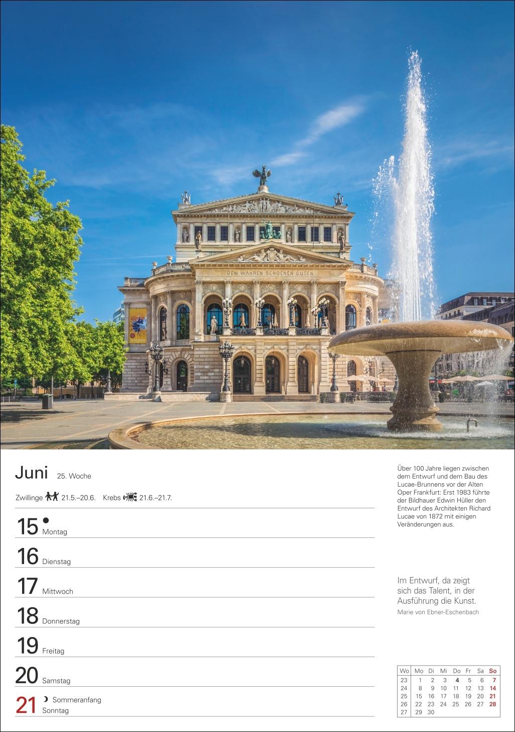 Beispielinhalt (Bild) Deutschland Wochenplaner 2026 - Eine Reise in 53 Bildern