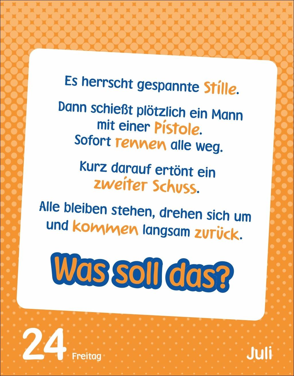 Beispielinhalt (Bild) Wissen für Kids Tagesabreißkalender 2026