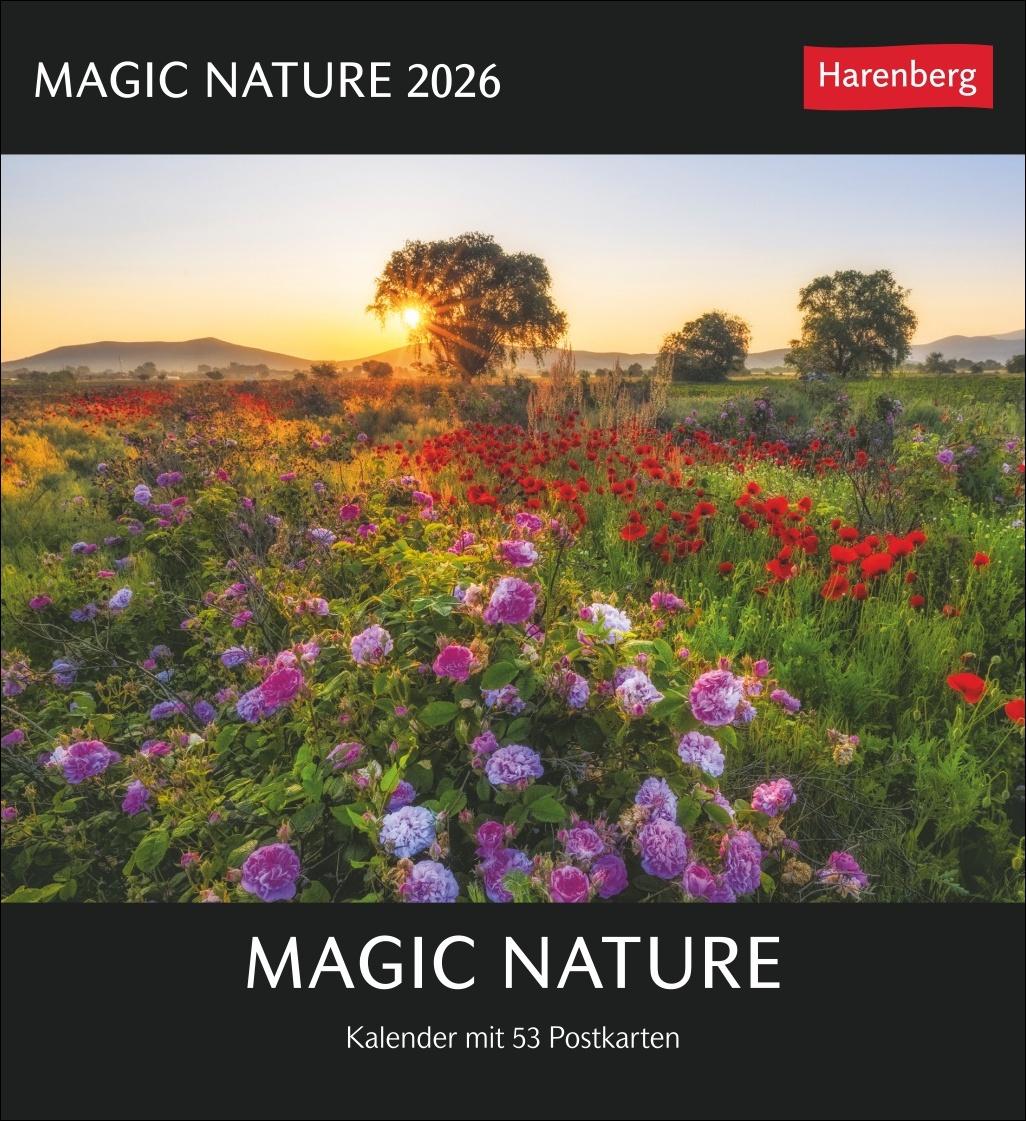 Vorderes Coverbild Magic Nature Postkartenkalender Kalender 2026 - Kalender mit 53 Postkarten