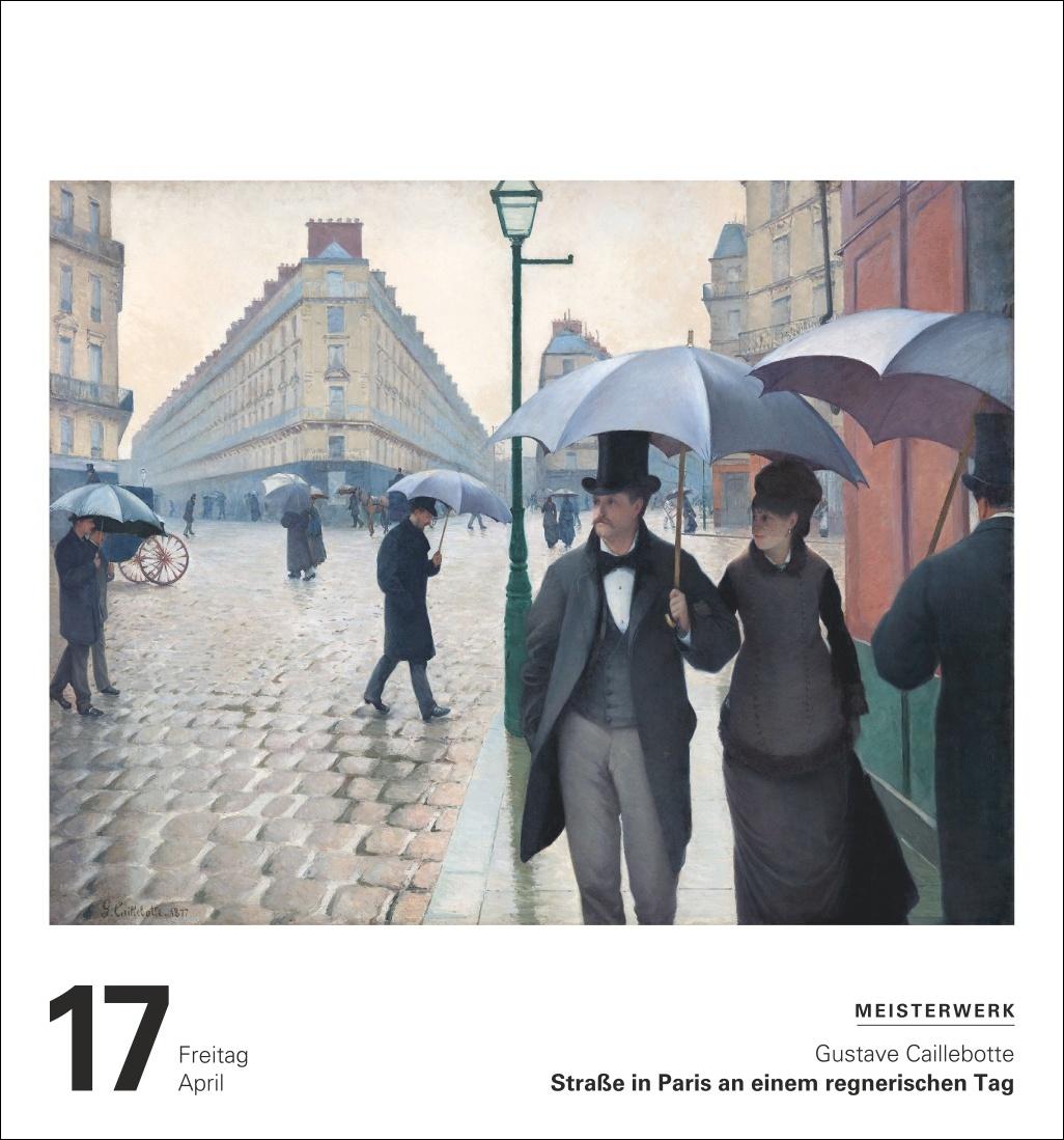 Beispielinhalt (Bild) Kunst Tagesabreißkalender 2026 - Kulturkalender - Künstler, Werke, Museen