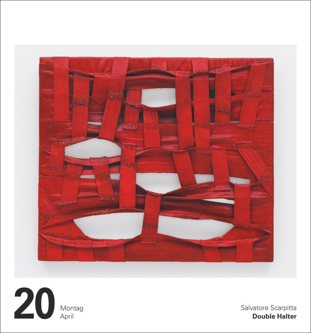 Beispielinhalt (Bild) Kunst Tagesabreißkalender 2026 - Kulturkalender - Künstler, Werke, Museen