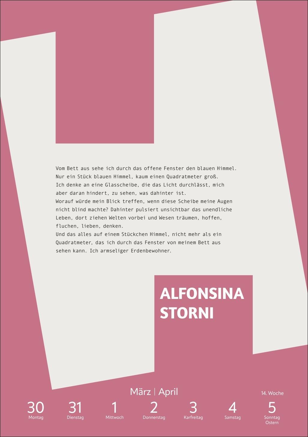 Beispielinhalt (Bild) 53 Frauen, die du gelesen haben musst Wochen-Kulturkalender 2026