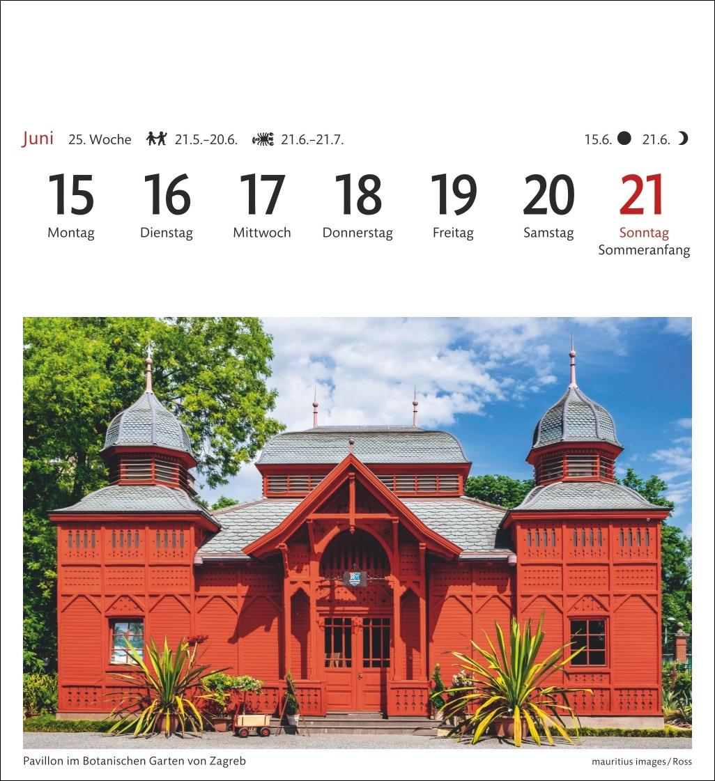 Beispielinhalt (Bild) Kroatien Sehnsuchtskalender 2026 - Wochenkalender mit 53 Postkarten