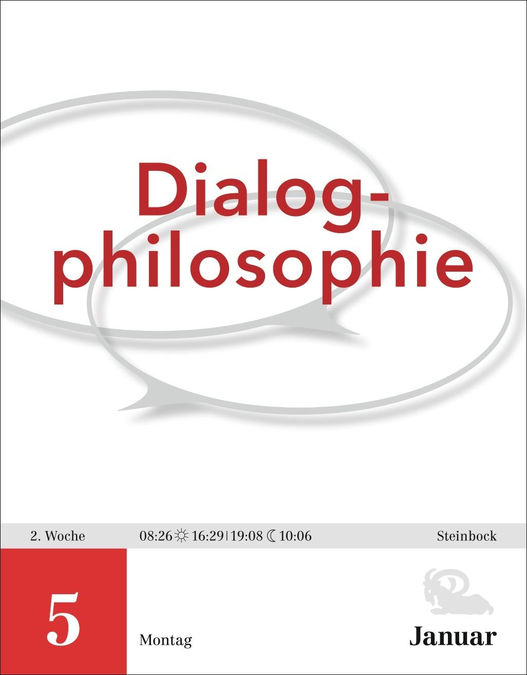 Beispielinhalt (Bild) Der Philosophie-Kalender Tagesabreißkalender 2026