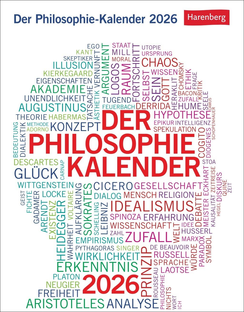 Vorderes Coverbild Der Philosophie-Kalender Tagesabreißkalender 2026