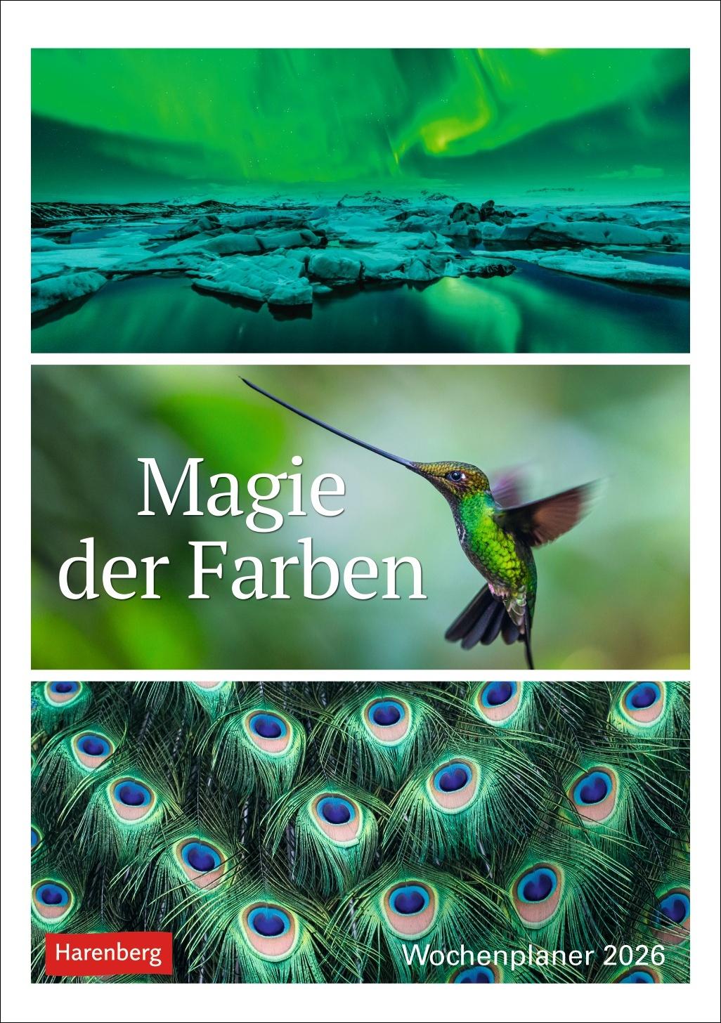 Vorderes Coverbild Magie der Farben Wochenplaner 2026