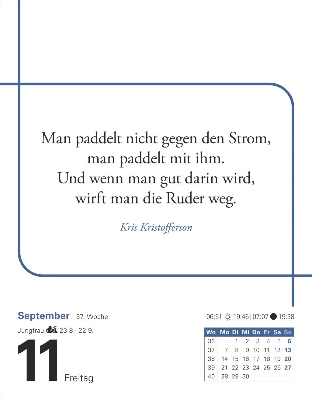 Beispielinhalt (Bild) Zitate Tagesabreißkalender 2026