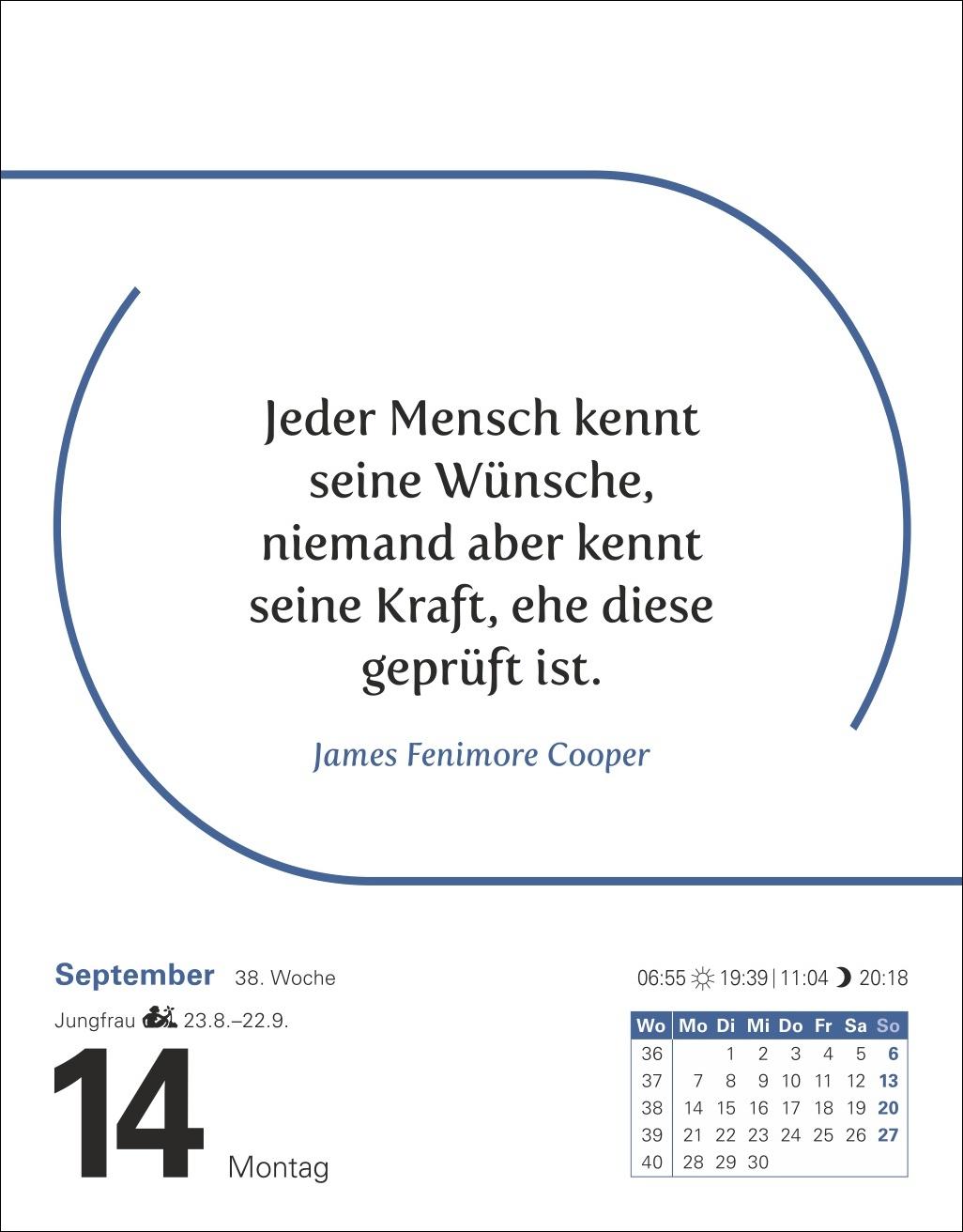 Beispielinhalt (Bild) Zitate Tagesabreißkalender 2026