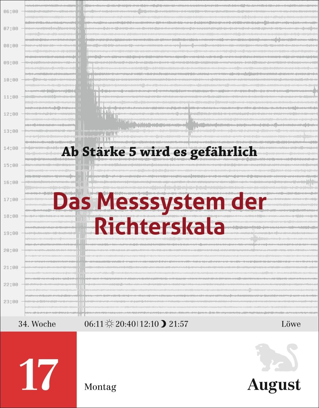 Beispielinhalt (Bild) Einstein für Quanten-Dilettanten Tagesabreißkalender 2026 - Ein vergnüglicher Crashkurs in Sachen Naturwissenschaften