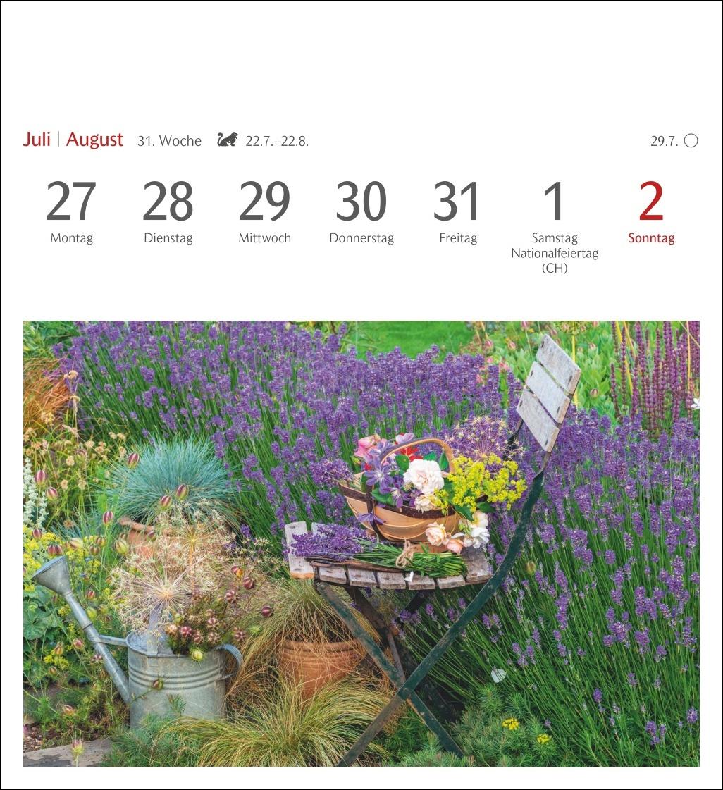 Beispielinhalt (Bild) Blumenpracht Postkartenkalender 2026 - Wochenkalender mit 53 Postkarten