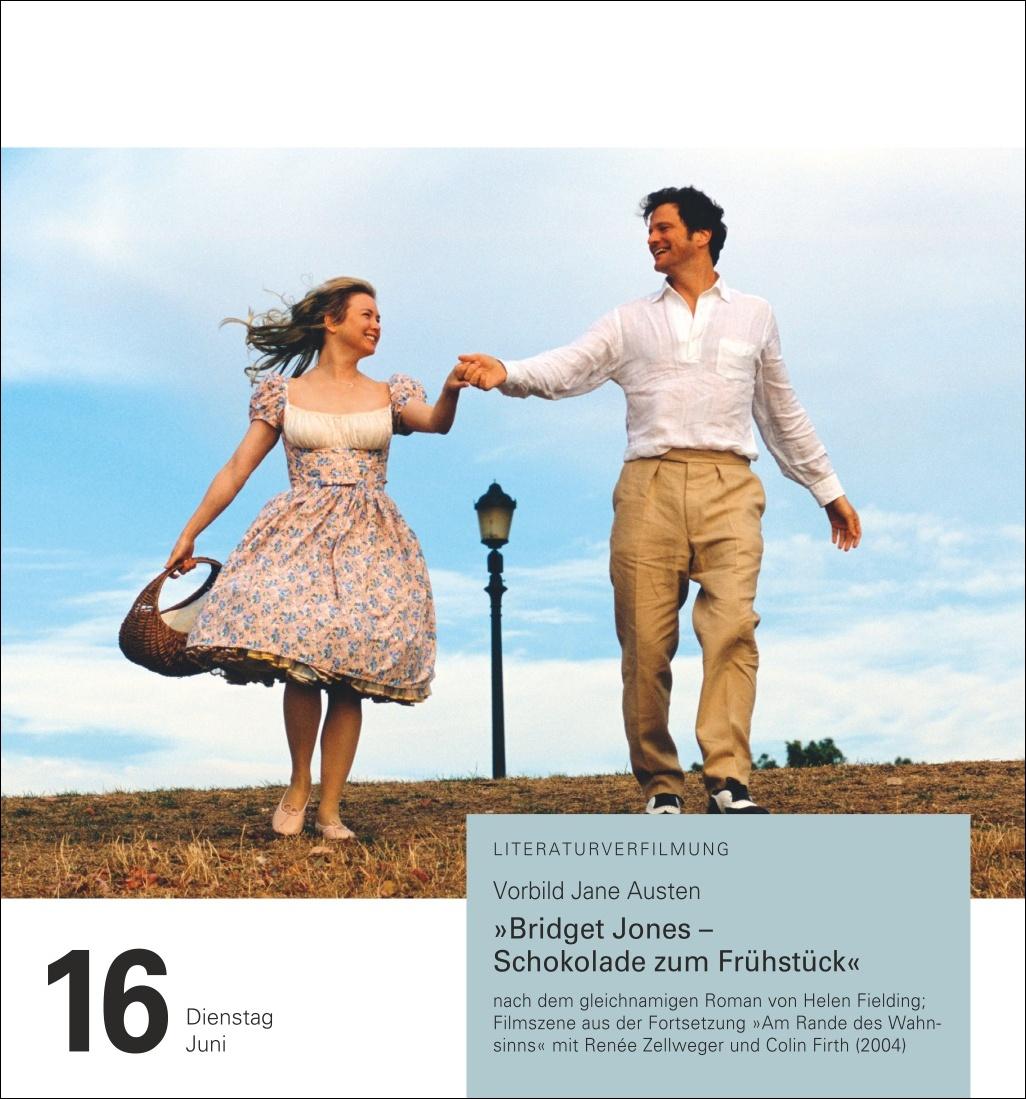 Beispielinhalt (Bild) Literatur Tagesabreißkalender 2026 - Kulturkalender - Autoren, Werke, Hörbücher
