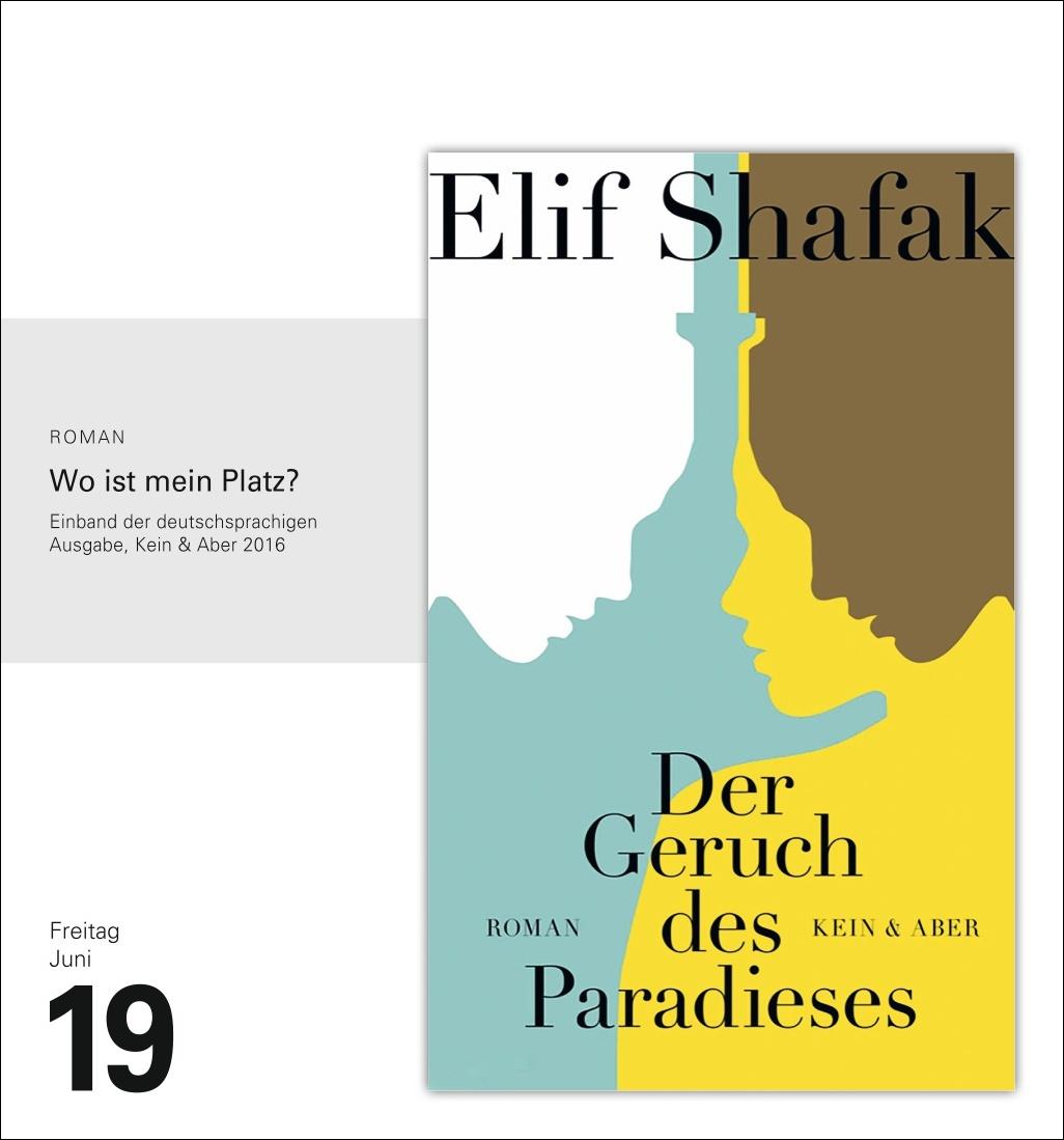 Beispielinhalt (Bild) Literatur Tagesabreißkalender 2026 - Kulturkalender - Autoren, Werke, Hörbücher