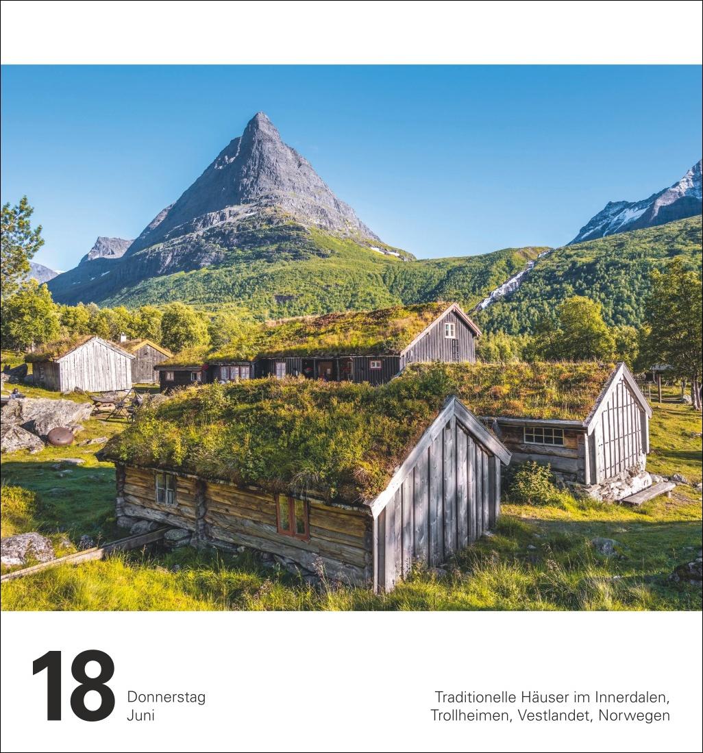Beispielinhalt (Bild) Reise Tagesabreißkalender 2026 - Kulturkalender - Städte, Menschen, Landschaften