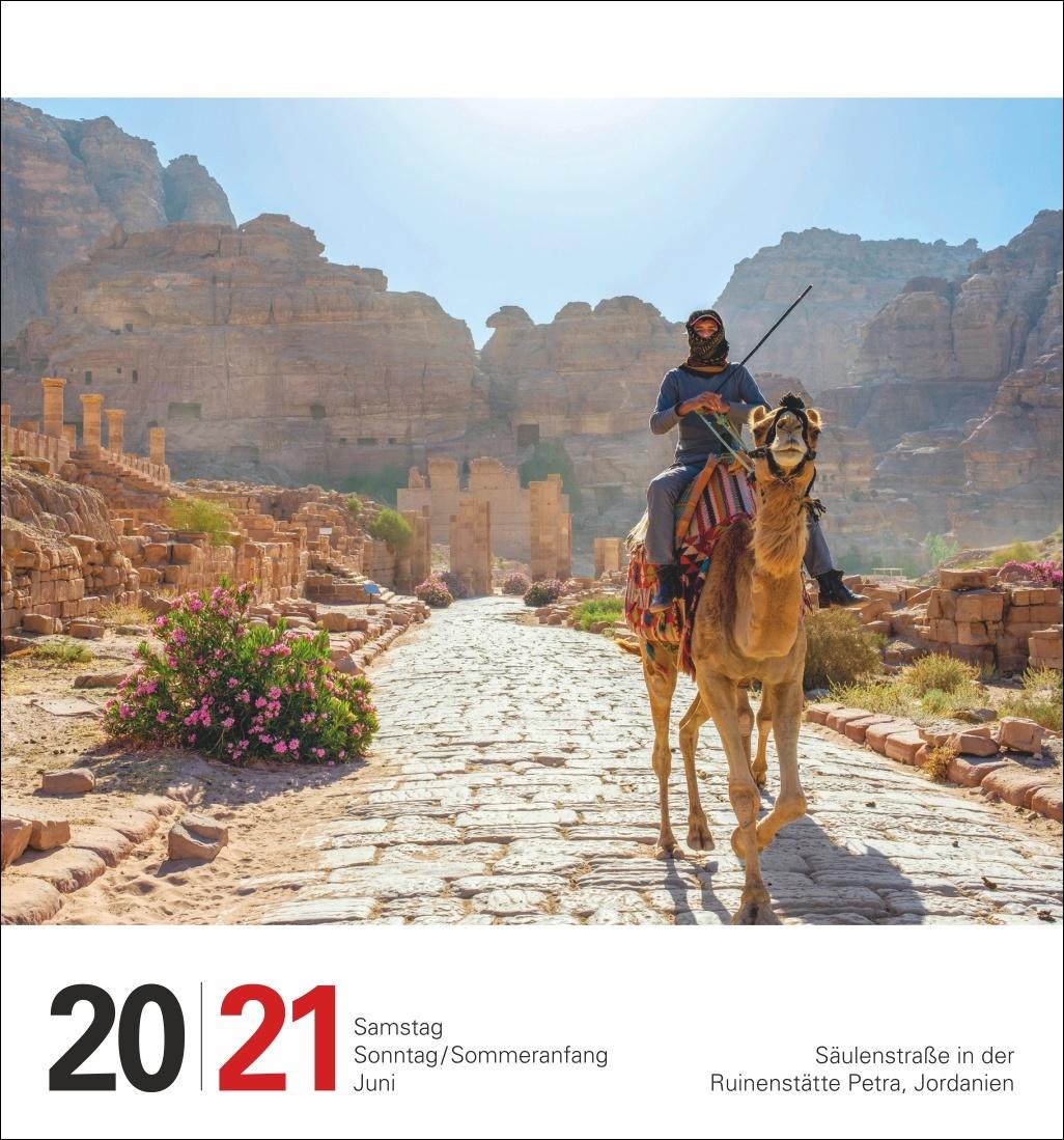 Beispielinhalt (Bild) Reise Tagesabreißkalender 2026 - Kulturkalender - Städte, Menschen, Landschaften