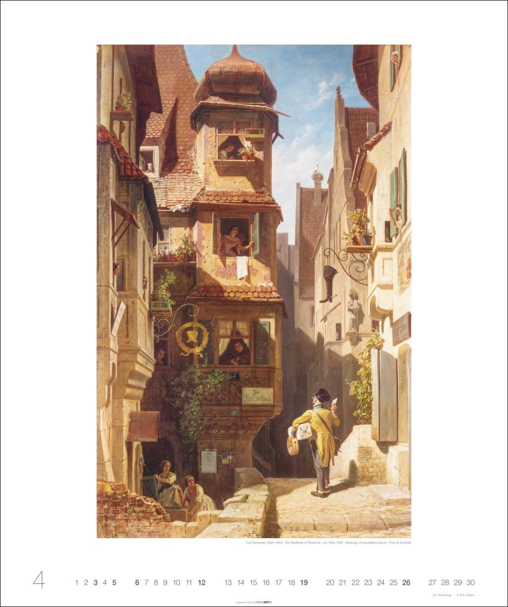 Beispielinhalt (Bild) Carl Spitzweg Edition Kalender 2026