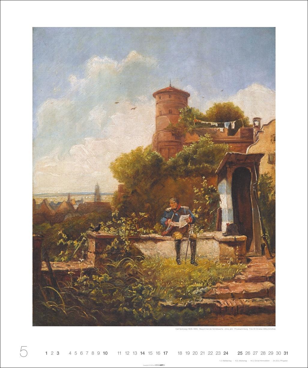 Beispielinhalt (Bild) Carl Spitzweg Edition Kalender 2026