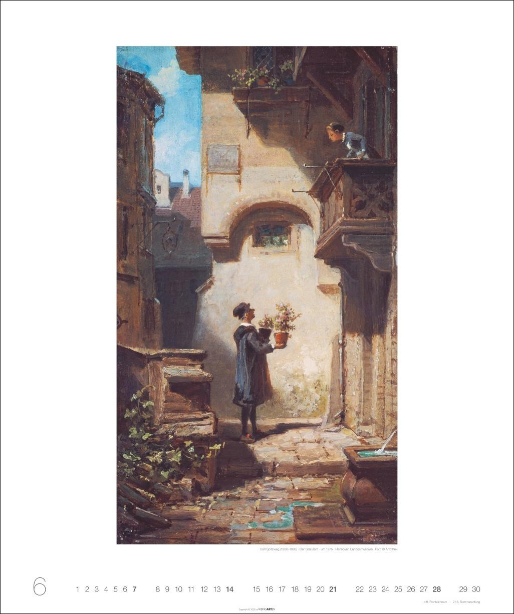 Beispielinhalt (Bild) Carl Spitzweg Edition Kalender 2026