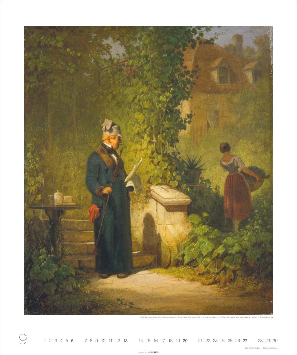 Beispielinhalt (Bild) Carl Spitzweg Edition Kalender 2026