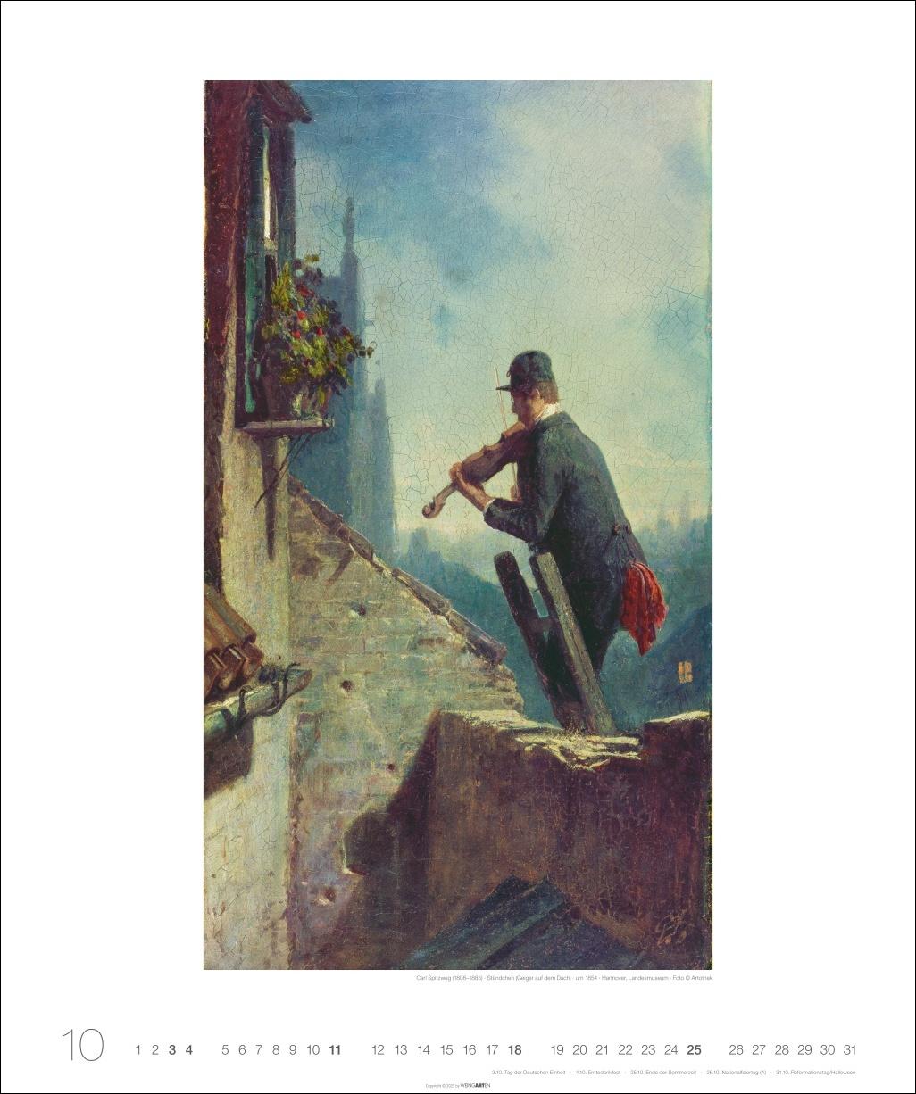 Beispielinhalt (Bild) Carl Spitzweg Edition Kalender 2026