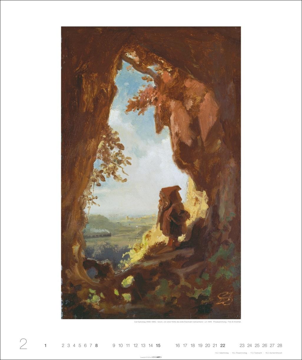 Beispielinhalt (Bild) Carl Spitzweg Edition Kalender 2026
