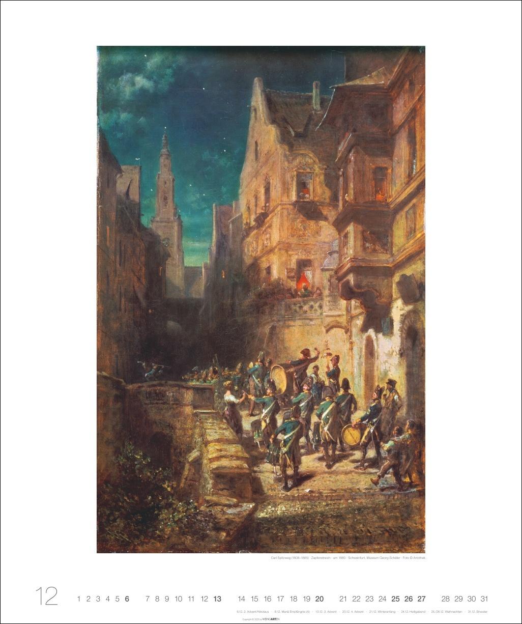 Beispielinhalt (Bild) Carl Spitzweg Edition Kalender 2026