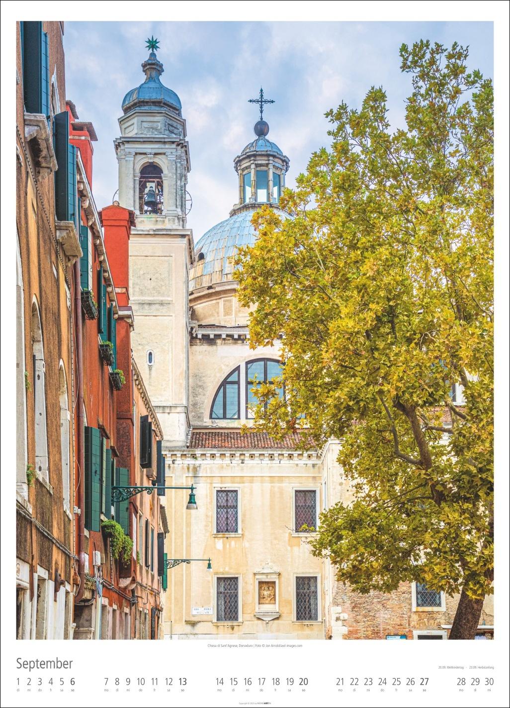 Beispielinhalt (Bild) Venezia Kalender 2026 - La Serenissima