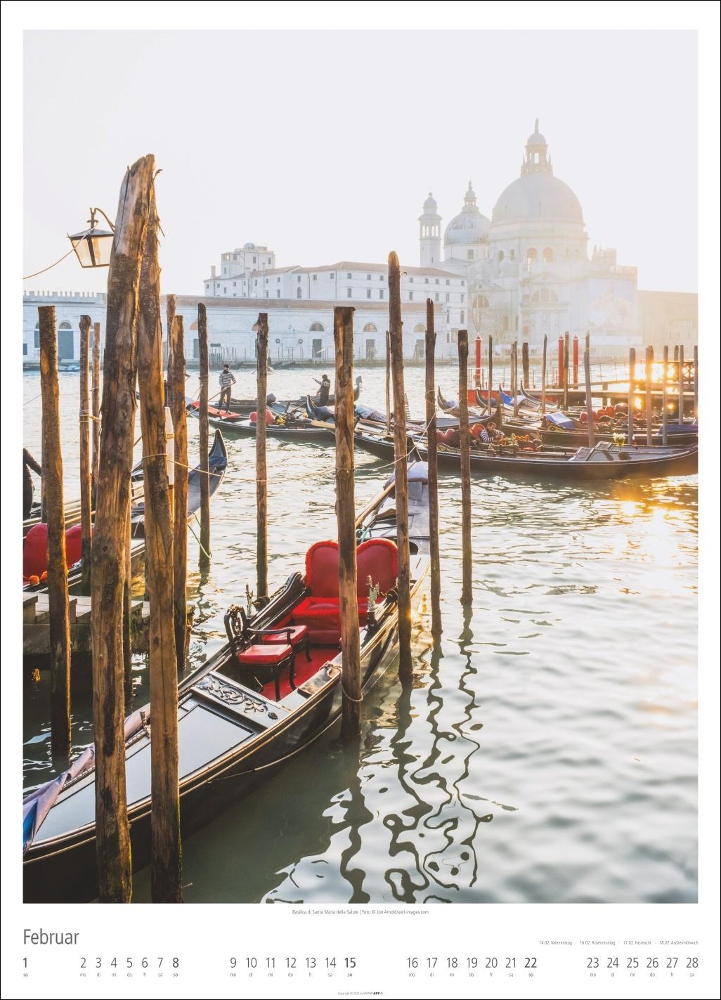 Beispielinhalt (Bild) Venezia Kalender 2026 - La Serenissima