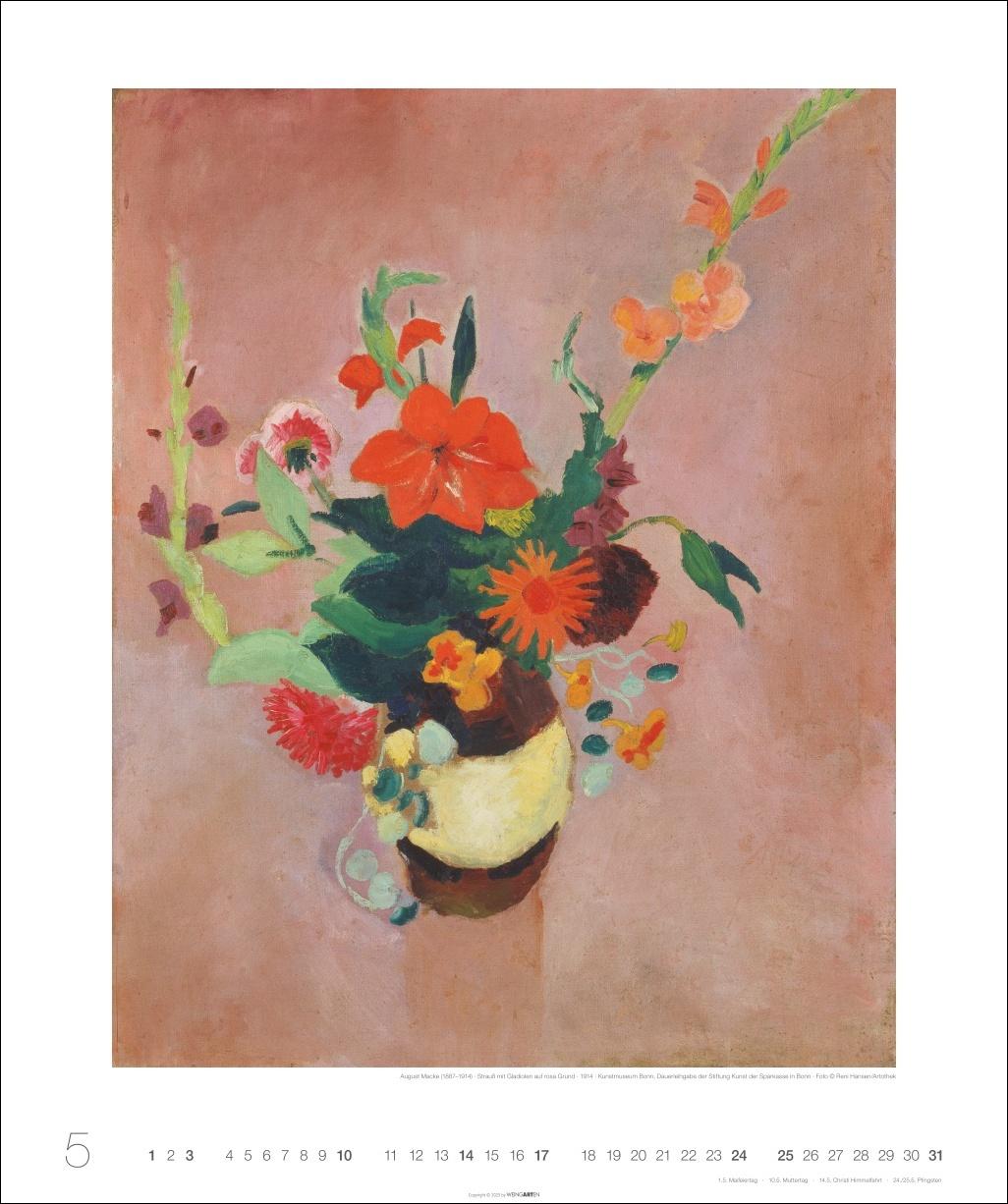 Beispielinhalt (Bild) August Macke Edition Kalender 2026