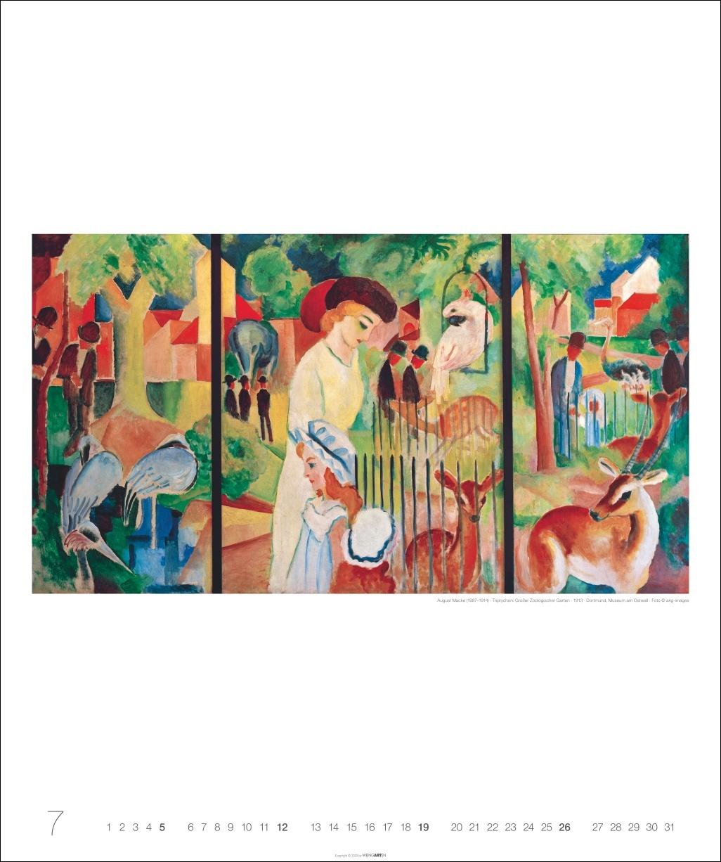 Beispielinhalt (Bild) August Macke Edition Kalender 2026