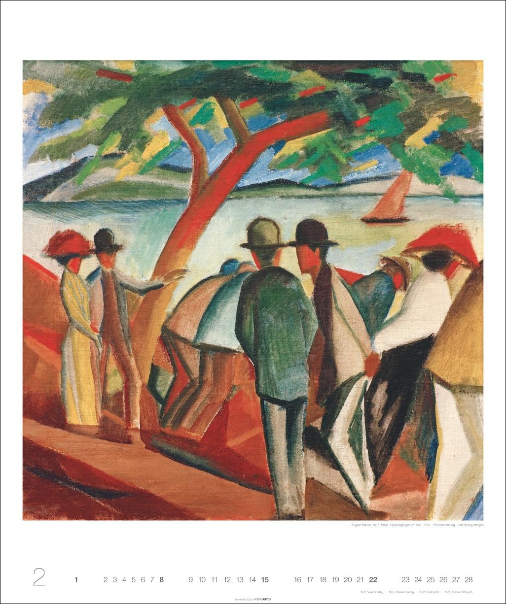 Beispielinhalt (Bild) August Macke Edition Kalender 2026