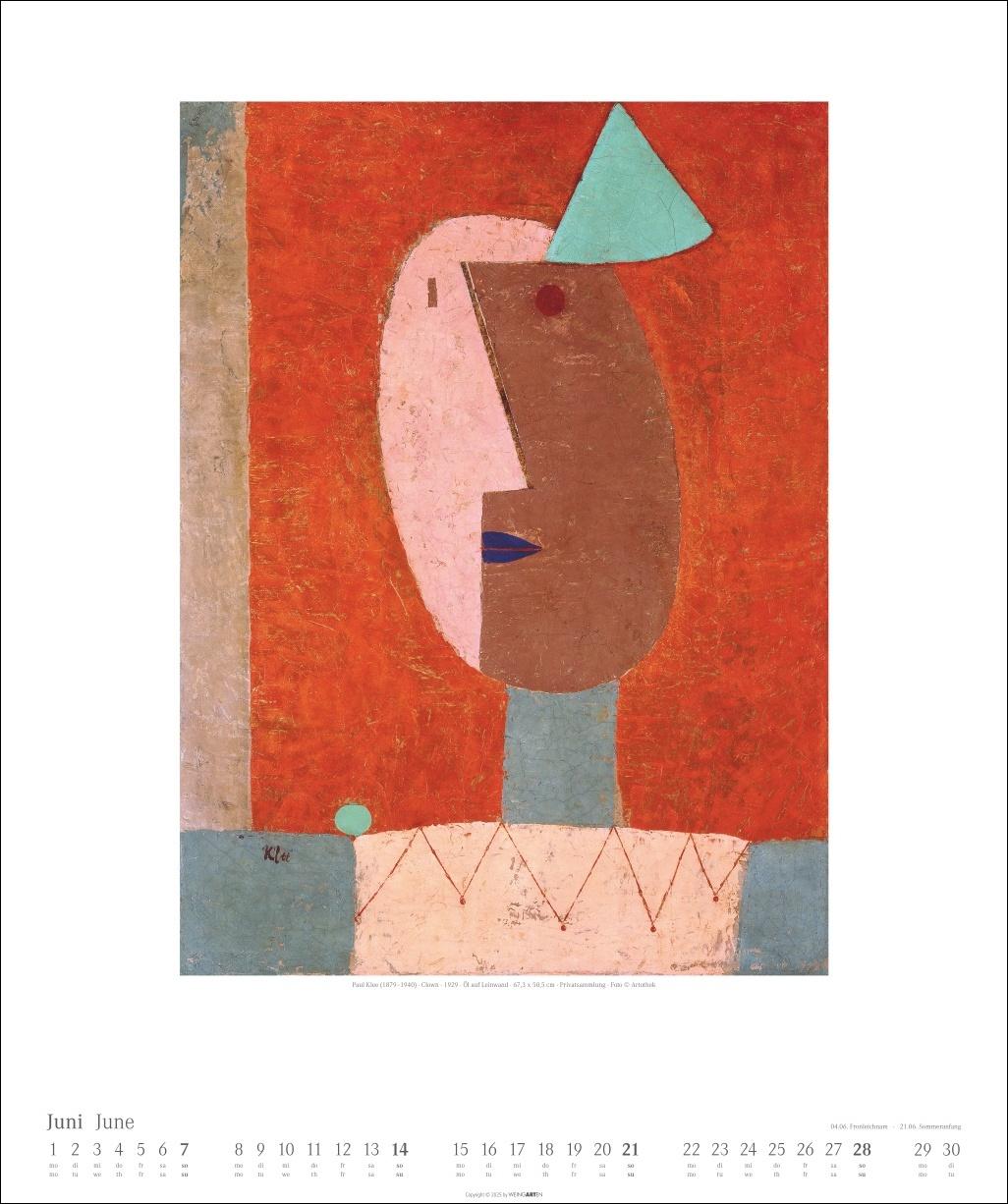 Beispielinhalt (Bild) Paul Klee Kalender 2026