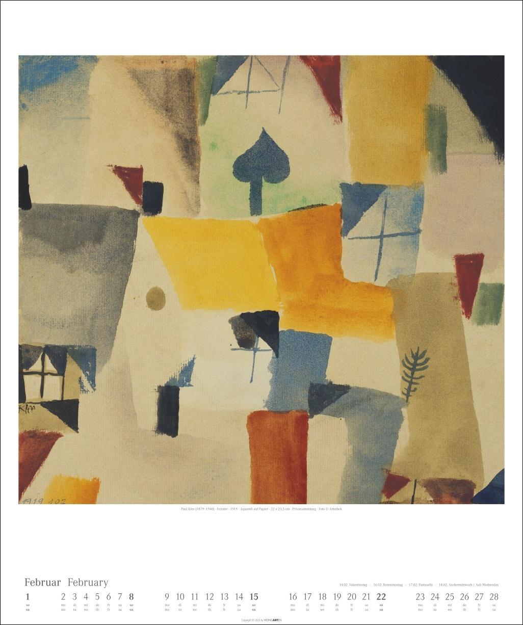Beispielinhalt (Bild) Paul Klee Kalender 2026