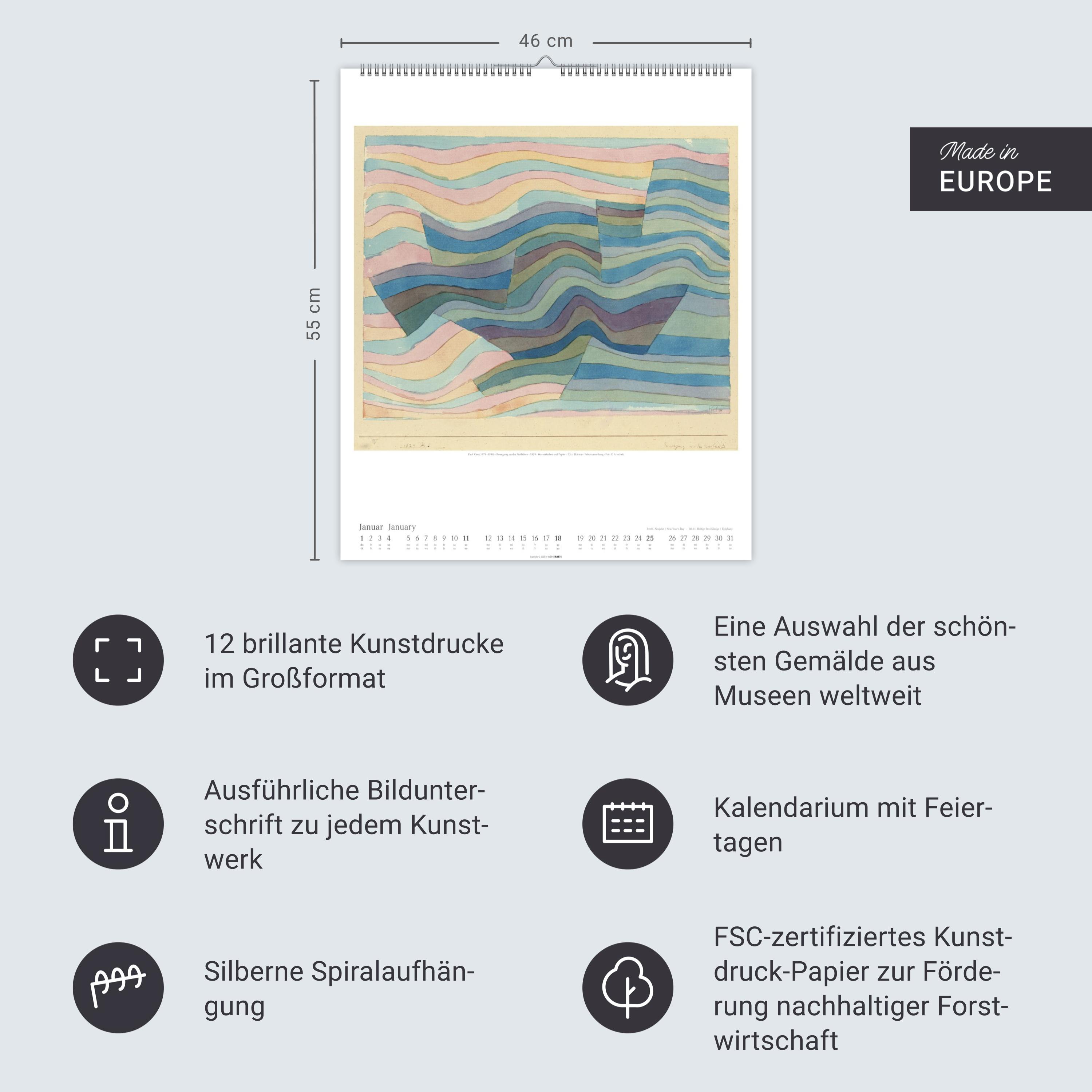 Beispielinhalt (Bild) Paul Klee Kalender 2026