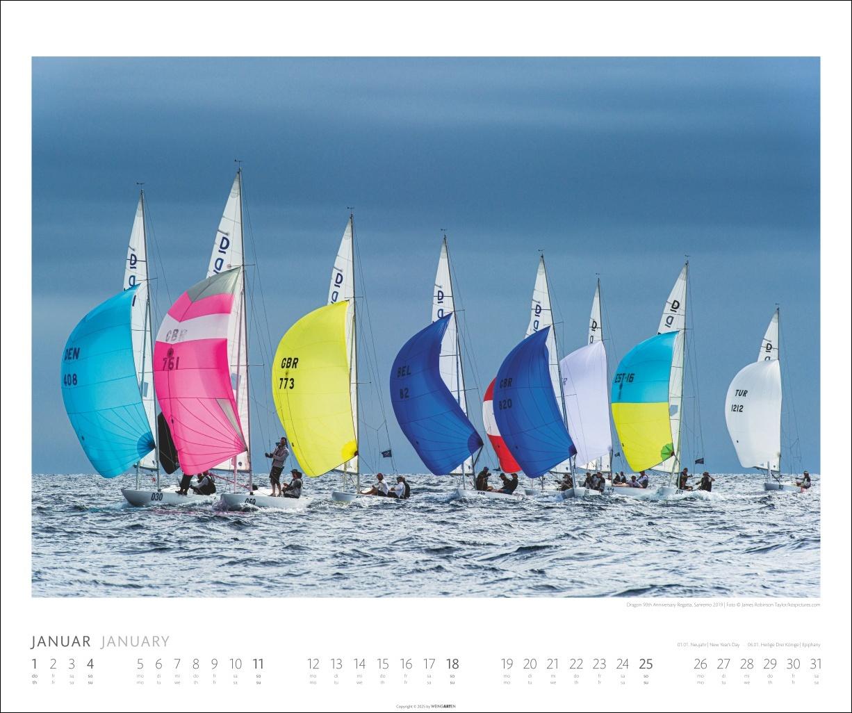 Beispielinhalt (Bild) Sailing Kalender 2026