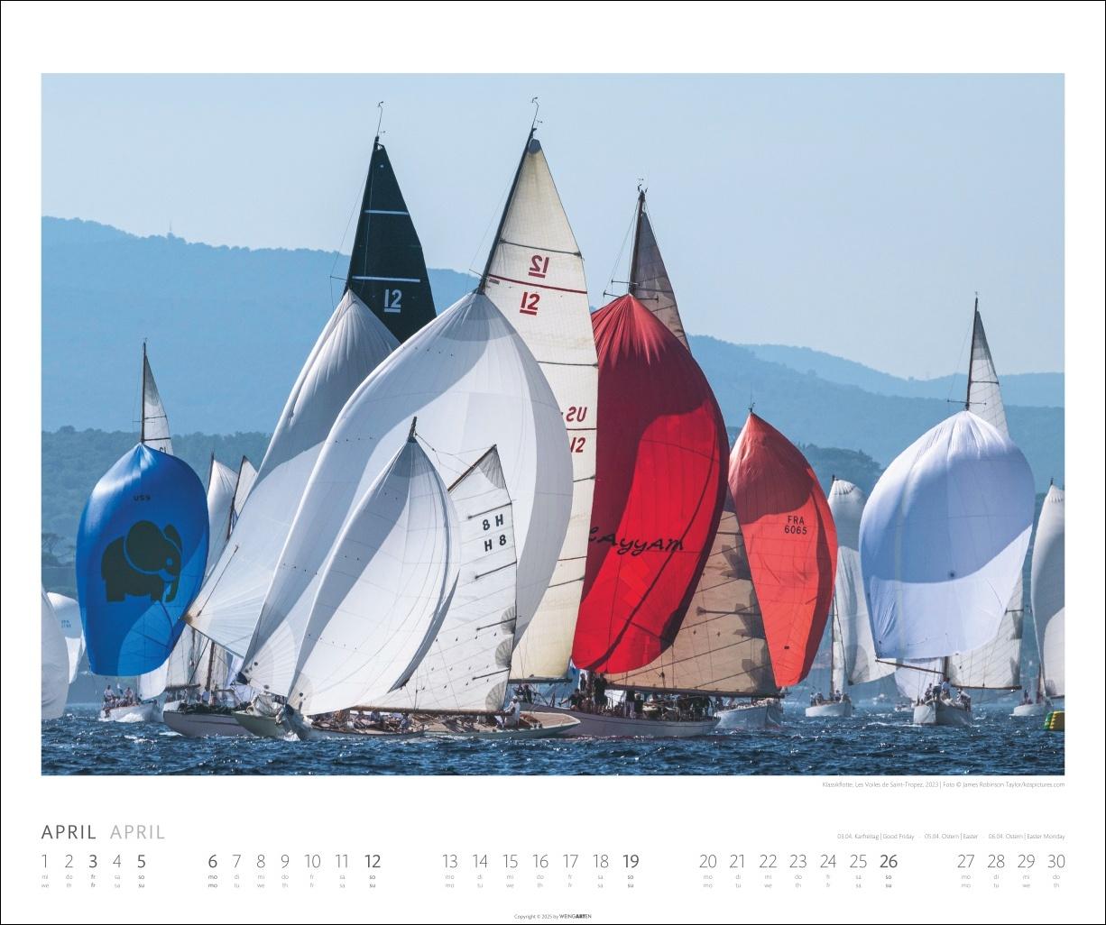 Beispielinhalt (Bild) Sailing Kalender 2026