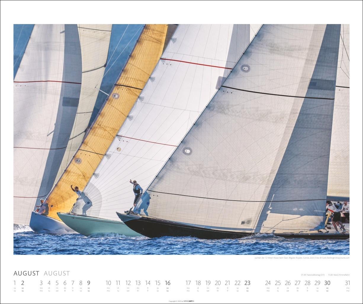 Beispielinhalt (Bild) Sailing Kalender 2026