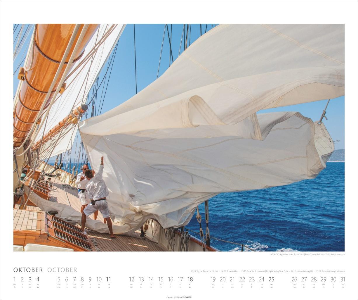 Beispielinhalt (Bild) Sailing Kalender 2026