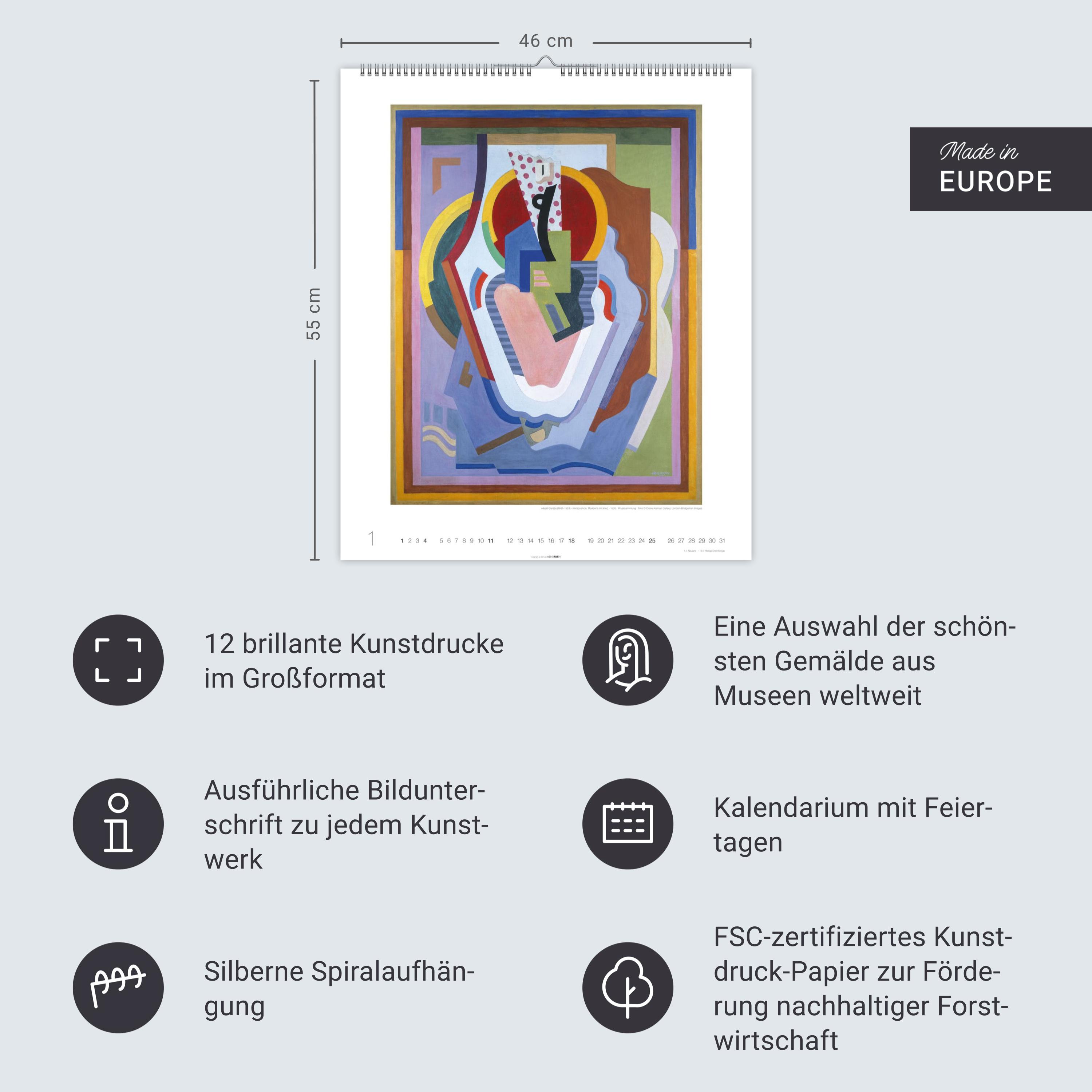 Beispielinhalt (Bild) Abstract Art Edition Kalender 2026