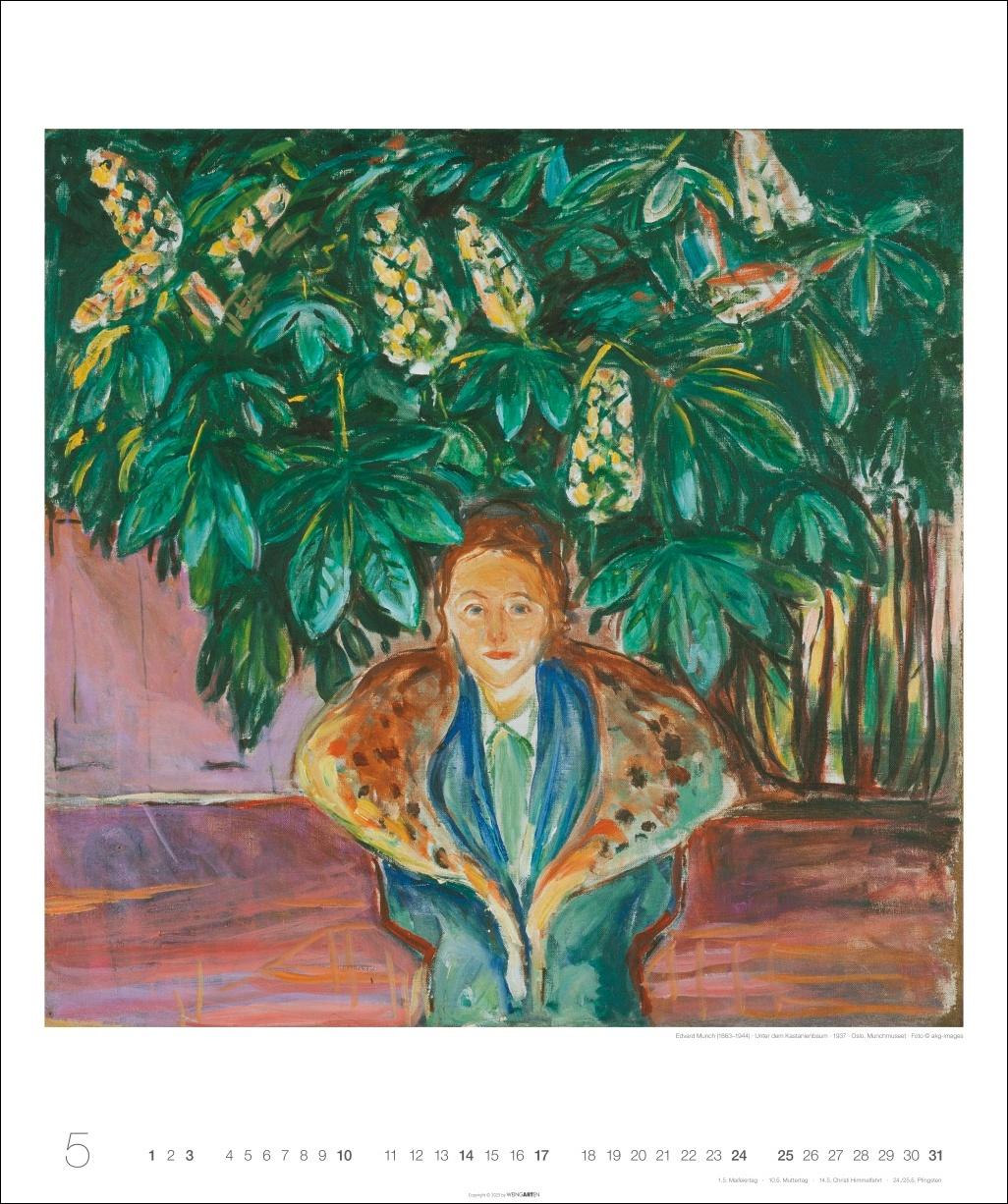 Beispielinhalt (Bild) Edvard Munch Edition Kalender 2026