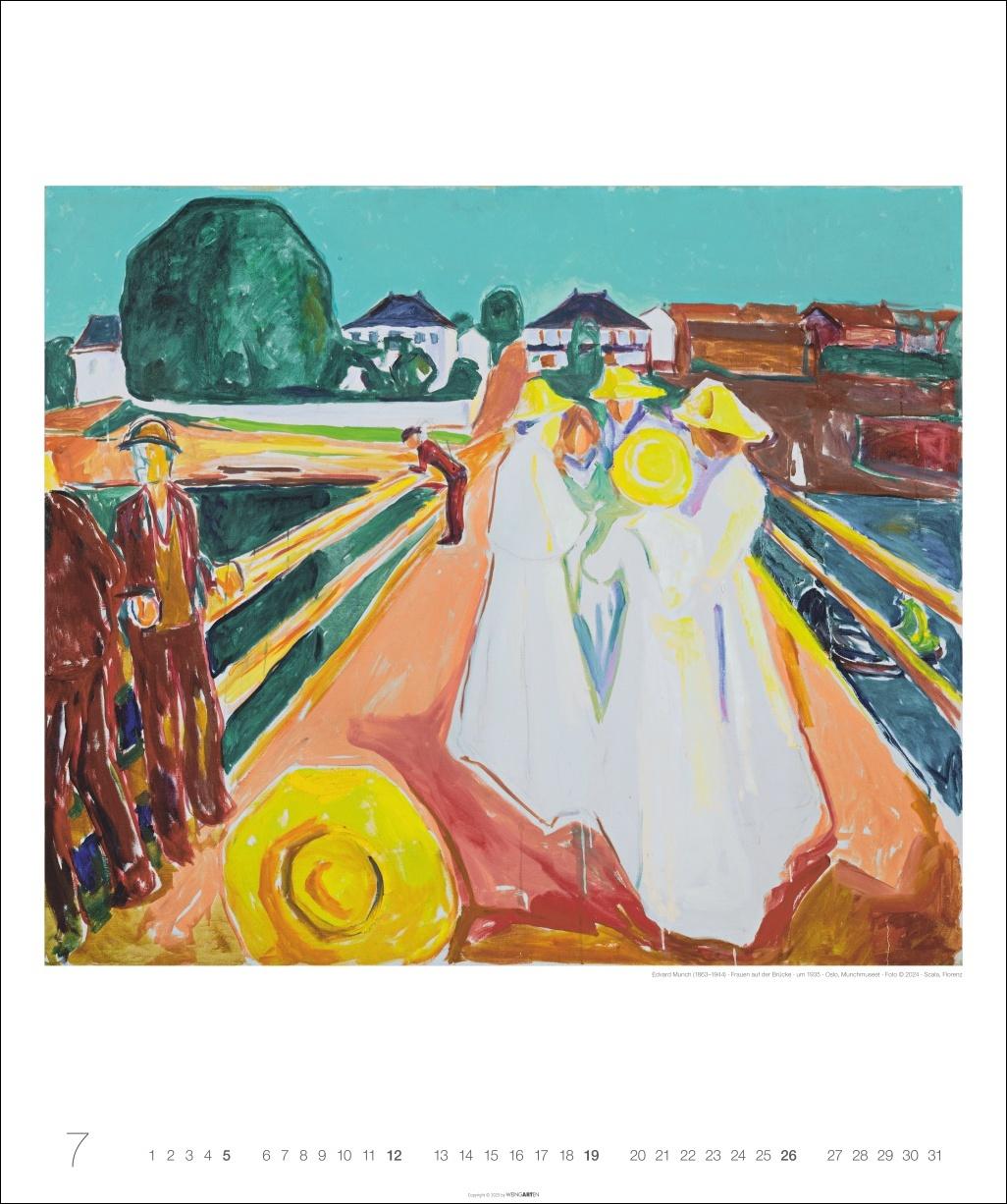Beispielinhalt (Bild) Edvard Munch Edition Kalender 2026