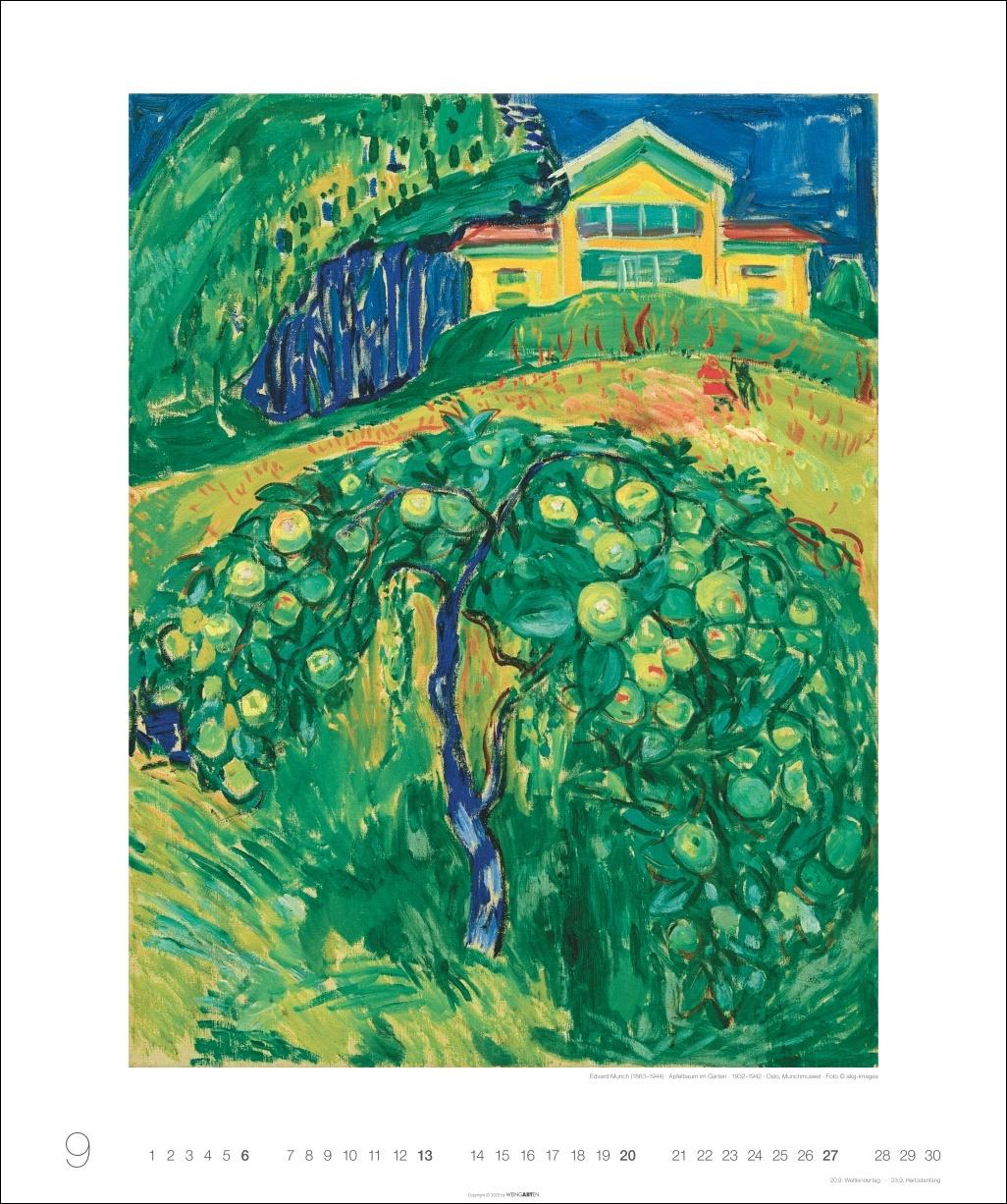 Beispielinhalt (Bild) Edvard Munch Edition Kalender 2026