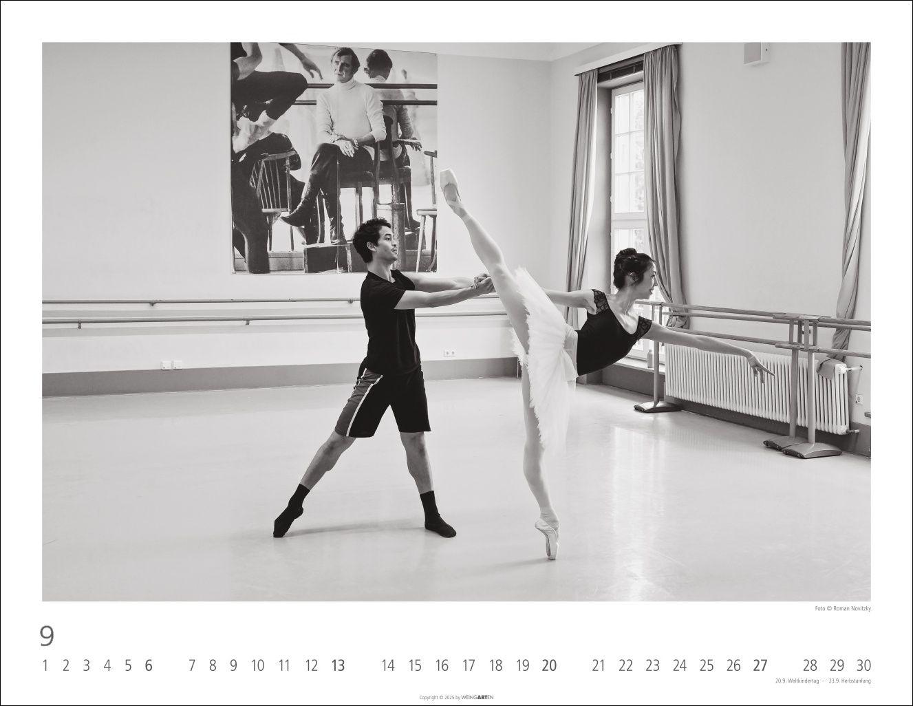 Beispielinhalt (Bild) Ballettsaal - Stuttgarter Ballett Kalender 2026