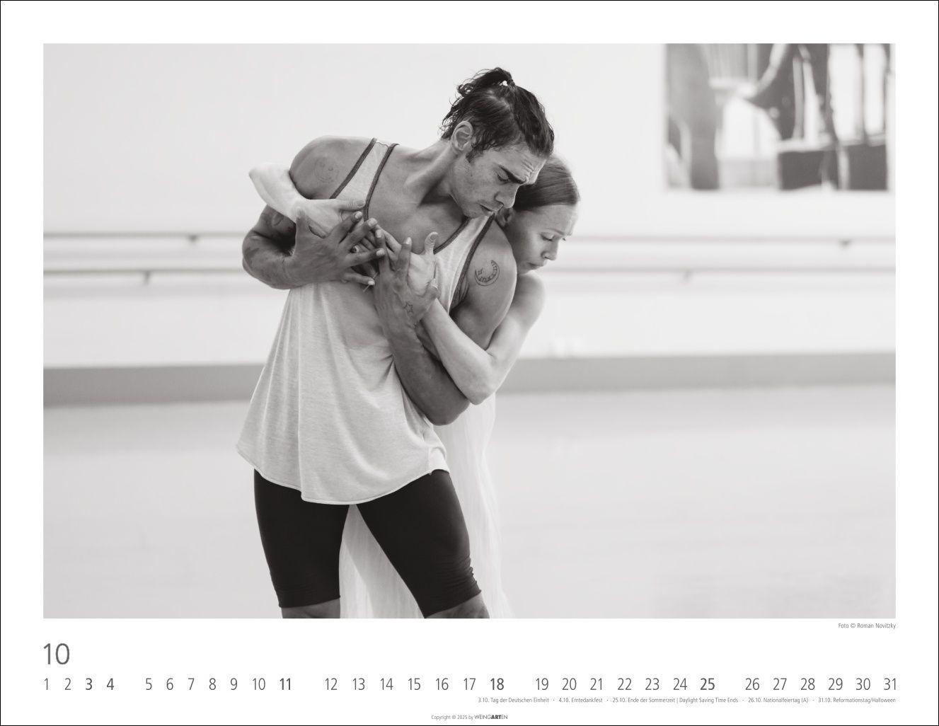 Beispielinhalt (Bild) Ballettsaal - Stuttgarter Ballett Kalender 2026