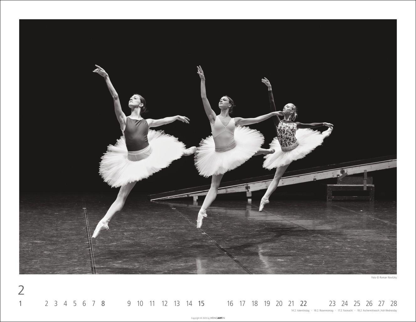 Beispielinhalt (Bild) Ballettsaal - Stuttgarter Ballett Kalender 2026