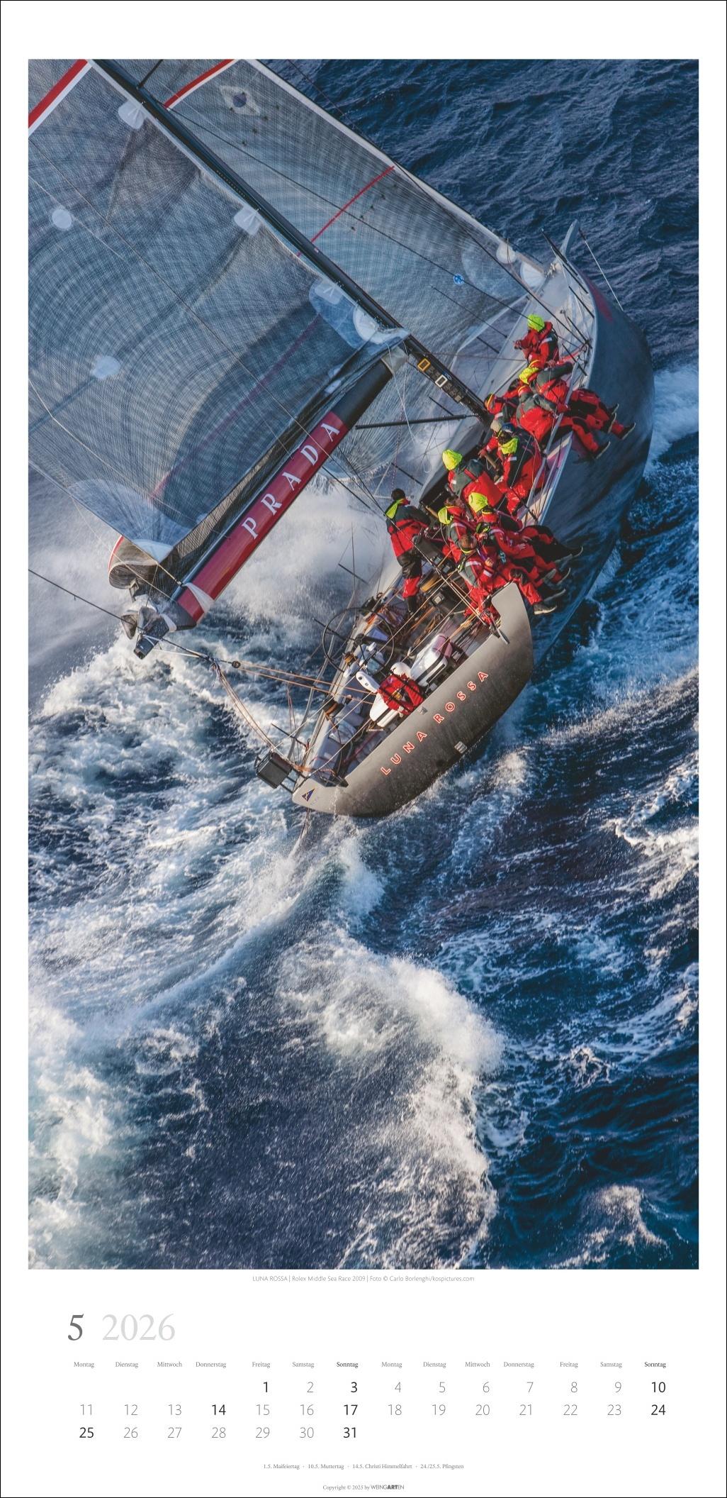 Beispielinhalt (Bild) Under Sail Kalender 2026