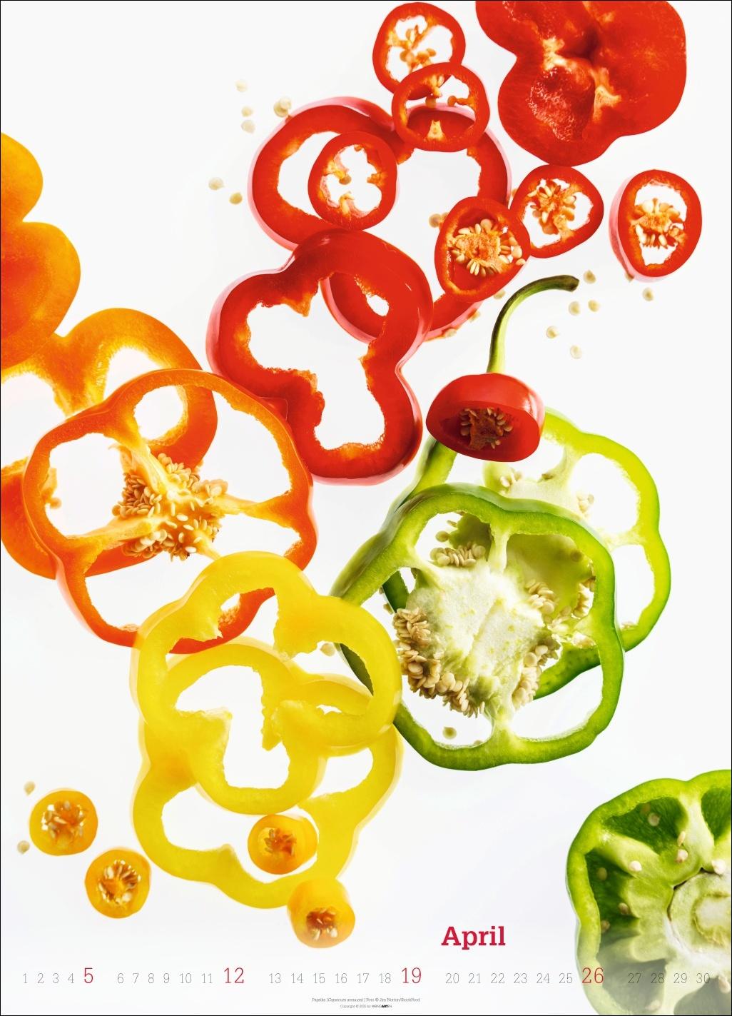 Beispielinhalt (Bild) Fresh Food Kalender 2026