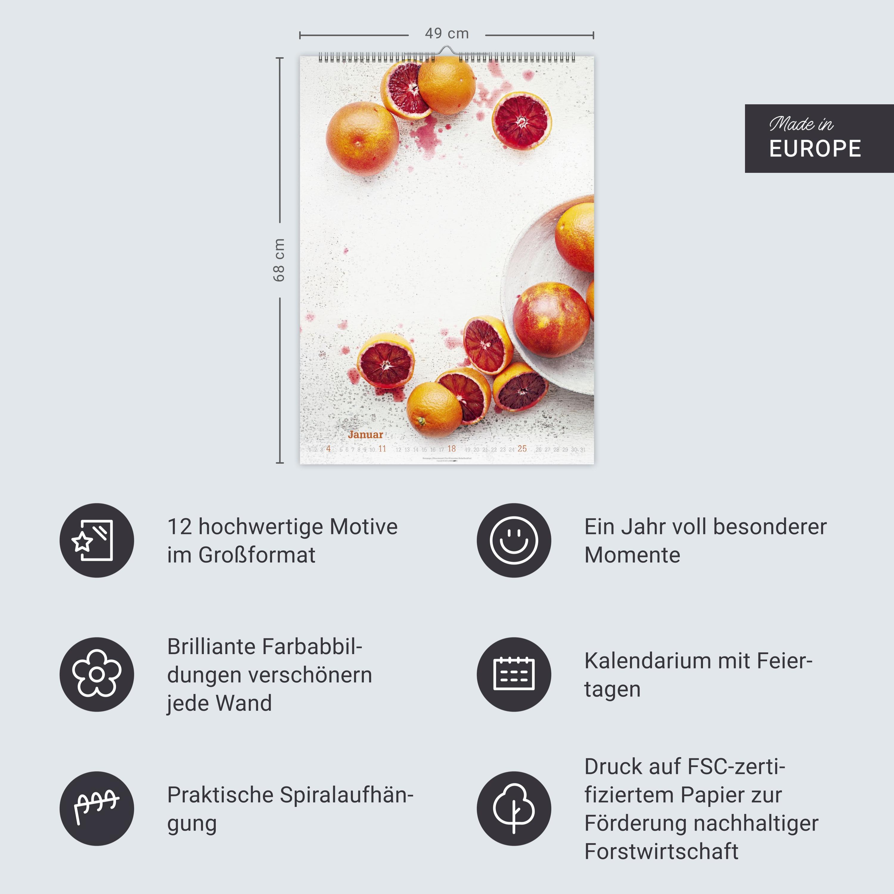 Beispielinhalt (Bild) Fresh Food Kalender 2026