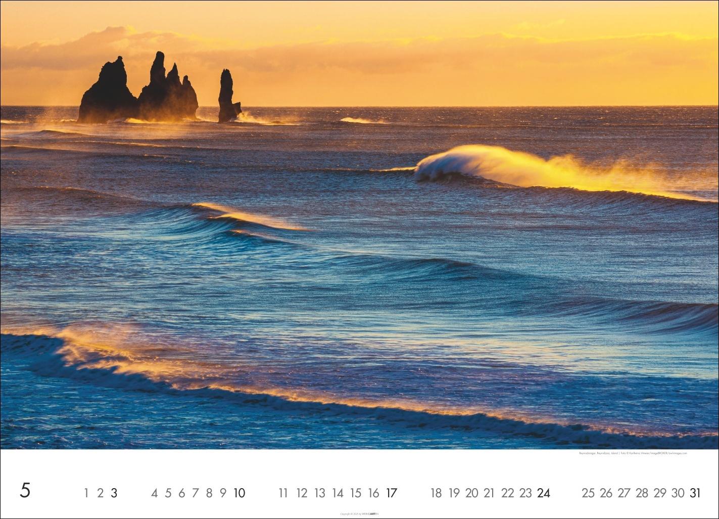 Beispielinhalt (Bild) Das Meer Kalender 2026